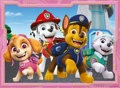 Ravensburger  - Paw Patrol 4 In A Box Puzzles - 12, 16, 20, 24pc *Minor Box Damage*