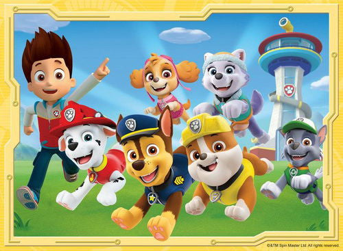 Ravensburger  - Paw Patrol 4 In A Box Puzzles - 12, 16, 20, 24pc *Minor Box Damage*