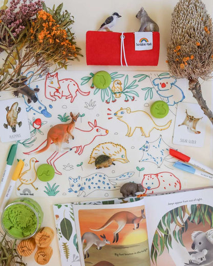 Scribble Mat The Originals - Baby Australian Animals