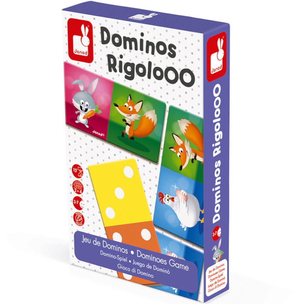 Janod Dominoes Game - Dominos Rigolooo