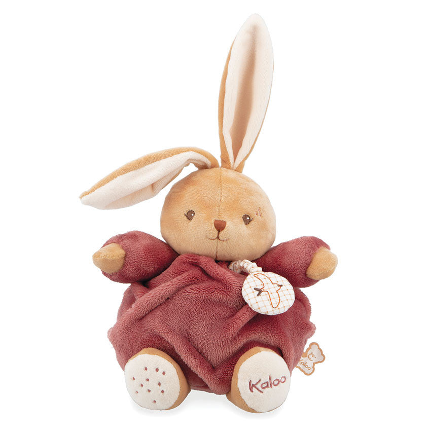Kaloo - Signature Plume Musical Rabbit Burgundy 17cm