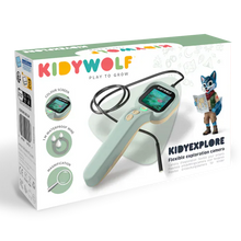 KIDYWOLF® KIDYEXPLORE flexible exploration camera with colour screen, waterproof camera probe and LED light for children