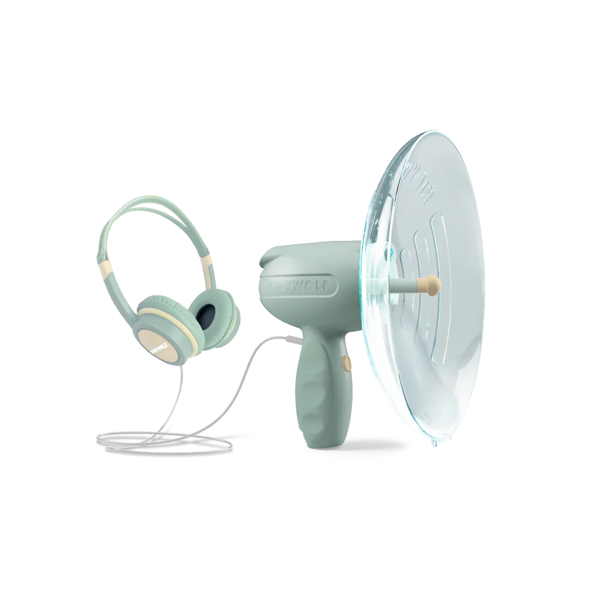 KIDYWOLF® KIDYSPY sound amplifier for children with directional listening dish and headphones