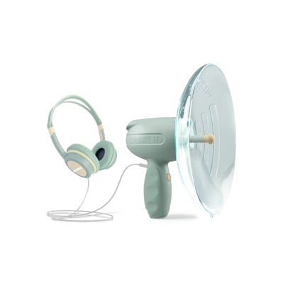 KIDYWOLF® KIDYSPY sound amplifier for children with directional listening dish and headphones