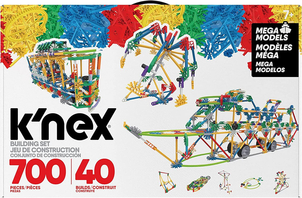 K'Nex - Mega Models Building Set, 700 pieces, 40 builds