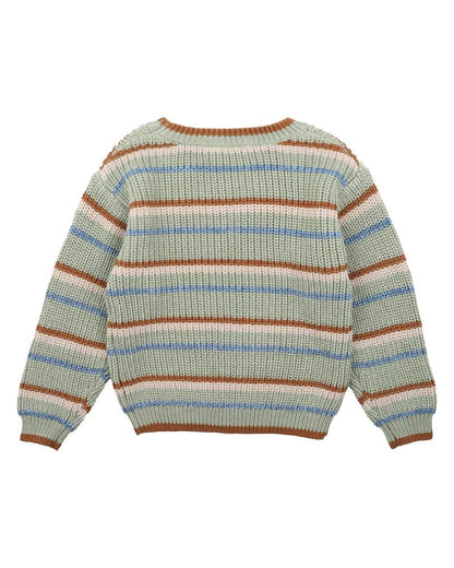 Fox & Finch - Bug Stripe Knitted Jumper (sizes 3-7)