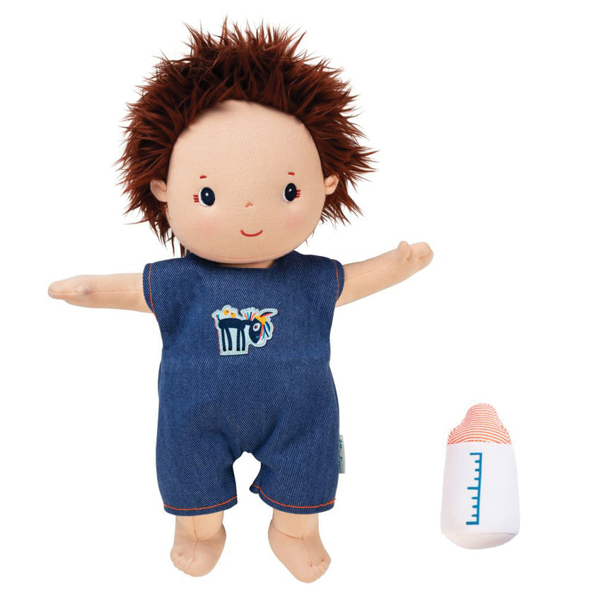 Lilliputiens - Charlie Doll 36cm - Removable Pyjamas & Bottle