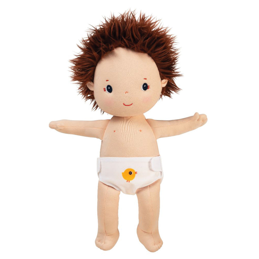 Lilliputiens - Charlie Doll 36cm - Removable Pyjamas & Bottle