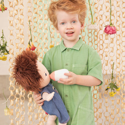Lilliputiens - Charlie Doll 36cm - Removable Pyjamas & Bottle