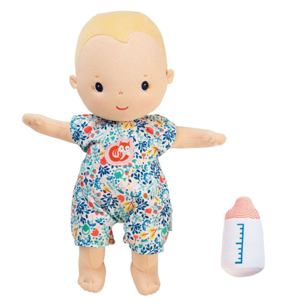Lilliputiens - Billie Doll 36cm - Magnetic Bottle & Fox Romper