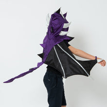 Little Heroes - Dragon Cape - Purple & Black 