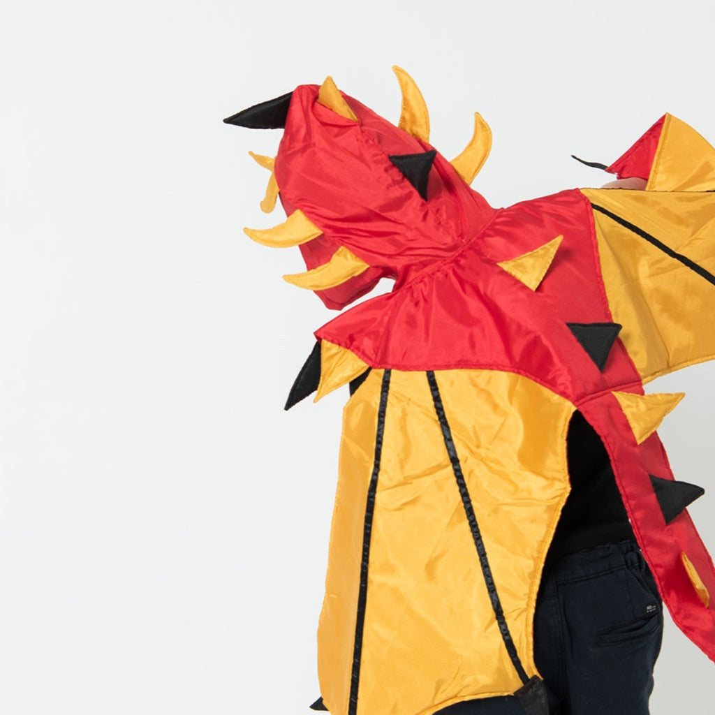 Little Heroes - Dragon Cape - Red & Gold