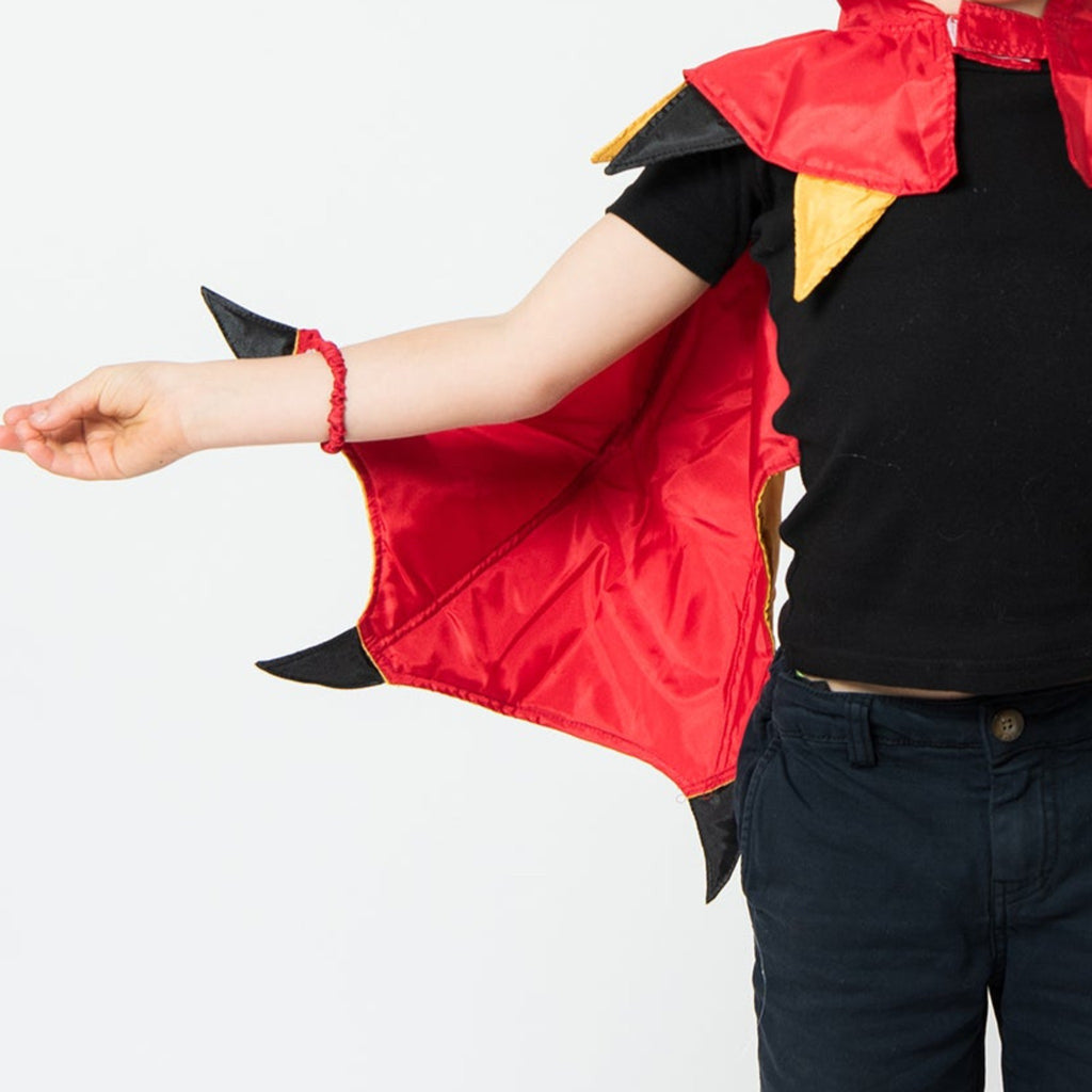 Little Heroes - Dragon Cape - Red & Gold