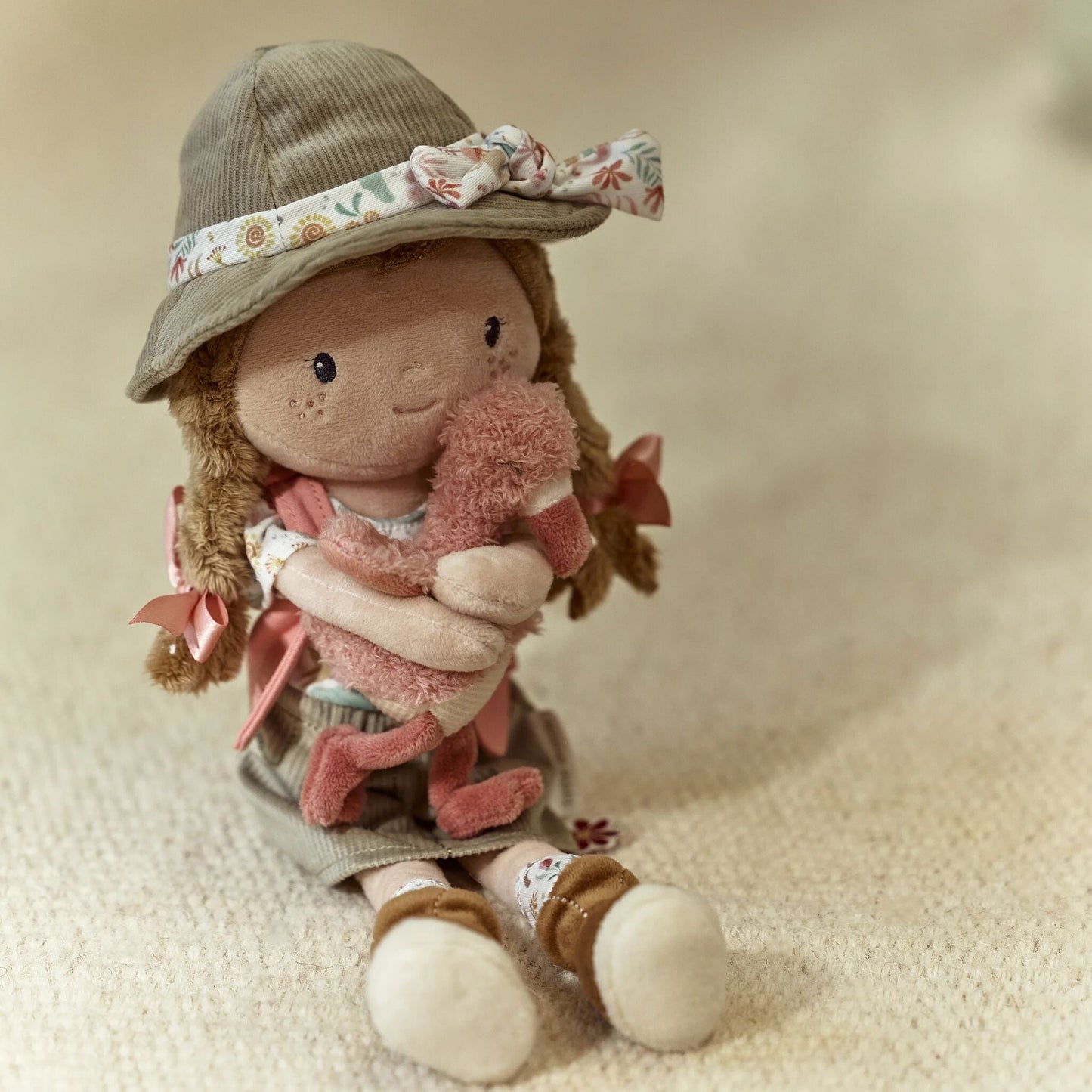 Little Dutch - Safari Friends Cuddle Doll Ranger Rosa