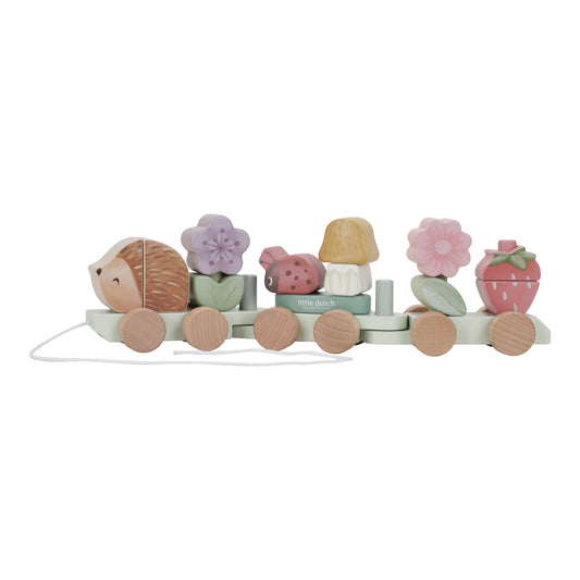 Little Dutch - Fairy Garden Stacking Train Hedgehog