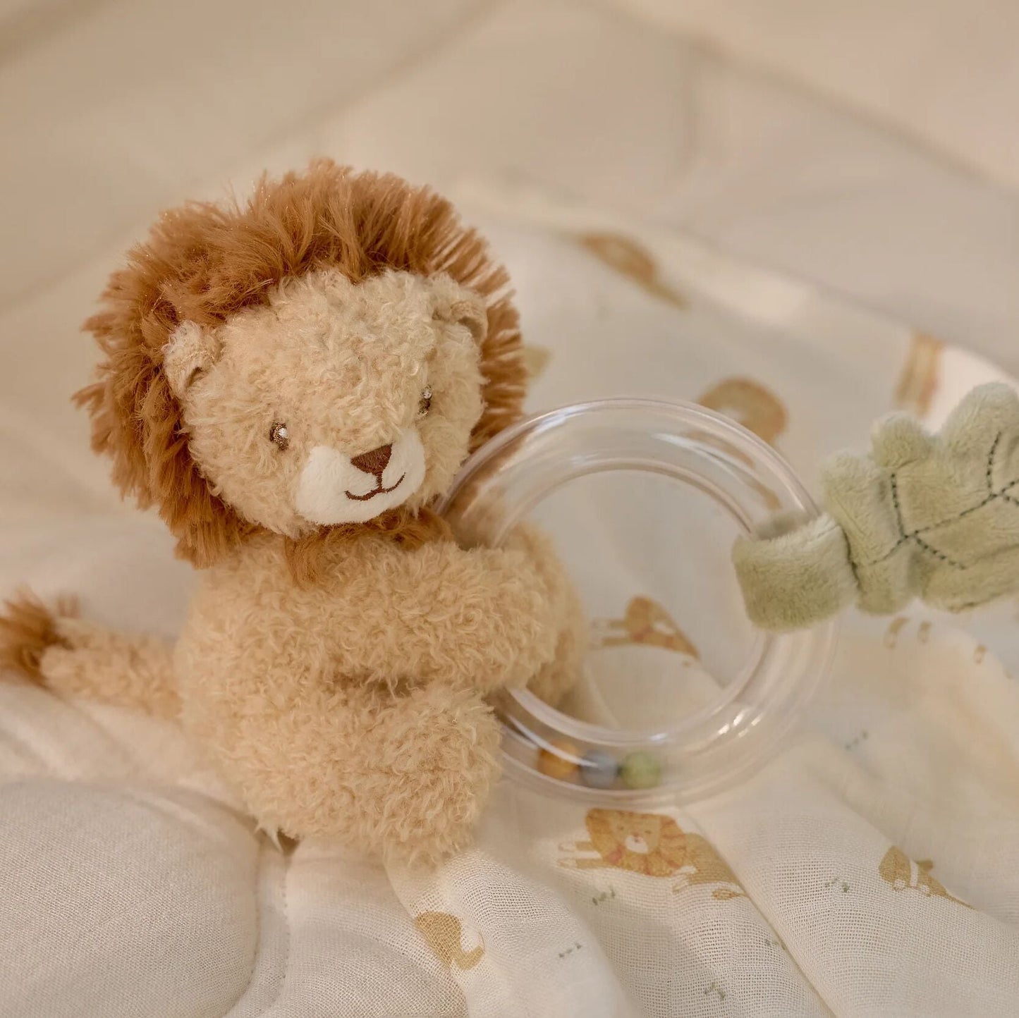 Little Dutch - Safari Friends Ring Rattle Lion
