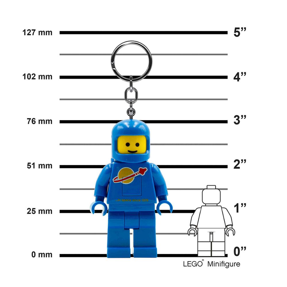 LEGO - Spaceman Guy LED Keychain Light — Minifigure Key Light Torch