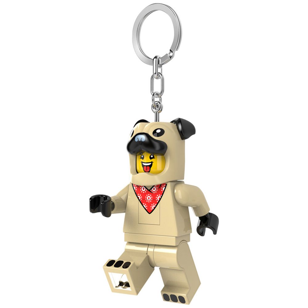 LEGO Iconic - Pug LED Keychain Light — Minifigure Key Light Torch