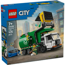 LEGO City Recycling Truck set packaging with cityscape background