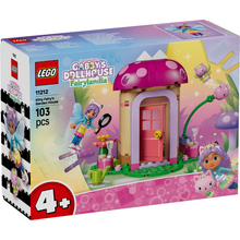 LEGO Fairylandia Kitty Fairy Garden House packaging with colorful design and fairy characters.