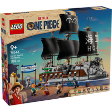 One piece lego set featuring Garp's Marine Battleship
