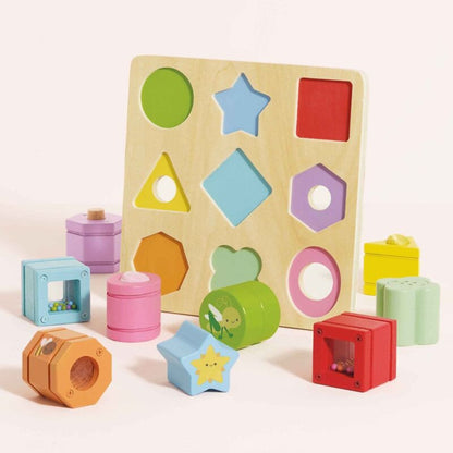 Le Toy Van - Petilou Rainbow Sensory Shape Sorter