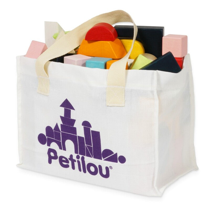 Le Toy Van - Petilou - 60 piece Building Blocks Set & Bag