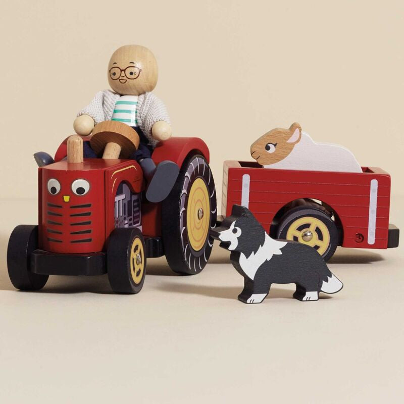 Le Toy Van - Farmyard Tractor & Trailer