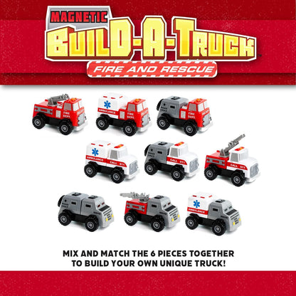 Popular Playthings - Magnetic Build a Truck - Fire & Rescue