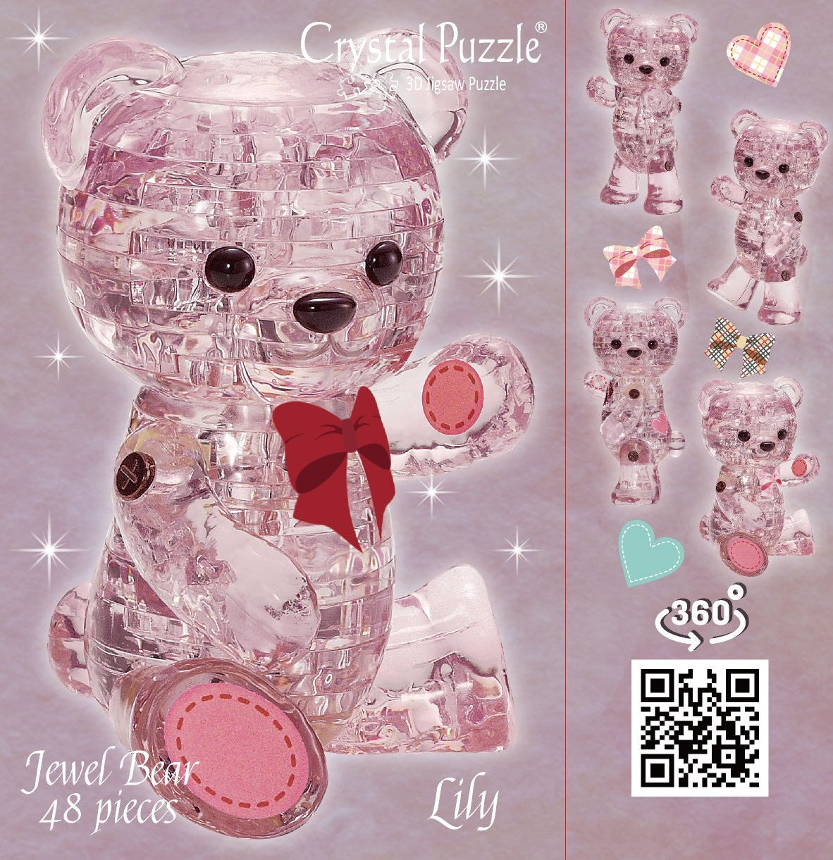 Crystal Puzzle 3D - Lily Jewel Bear