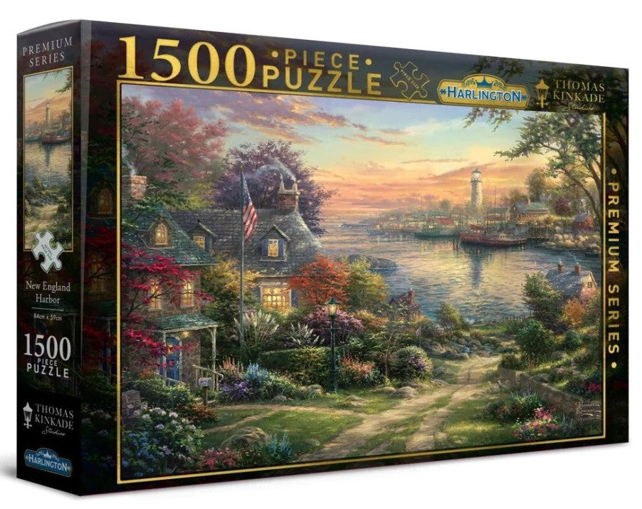 Harlington Thomas Kinkade 1500pc - New England Harbour Puzzle