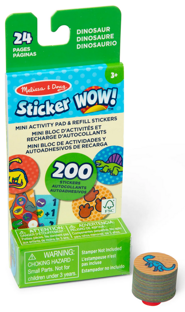 Melissa & Doug - Sticker WOW! Refill Stickers - Dinosaur