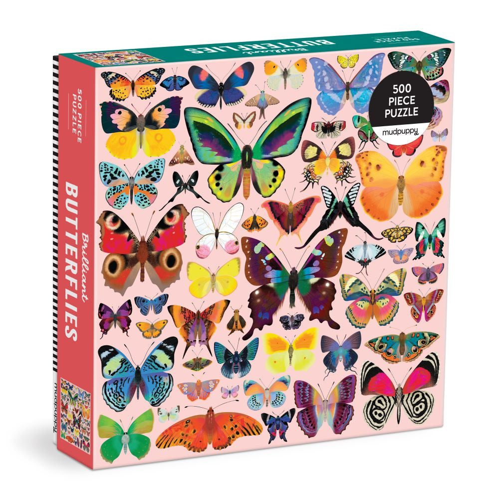 Mudpuppy 500pc - Brilliant Butterflies Puzzle