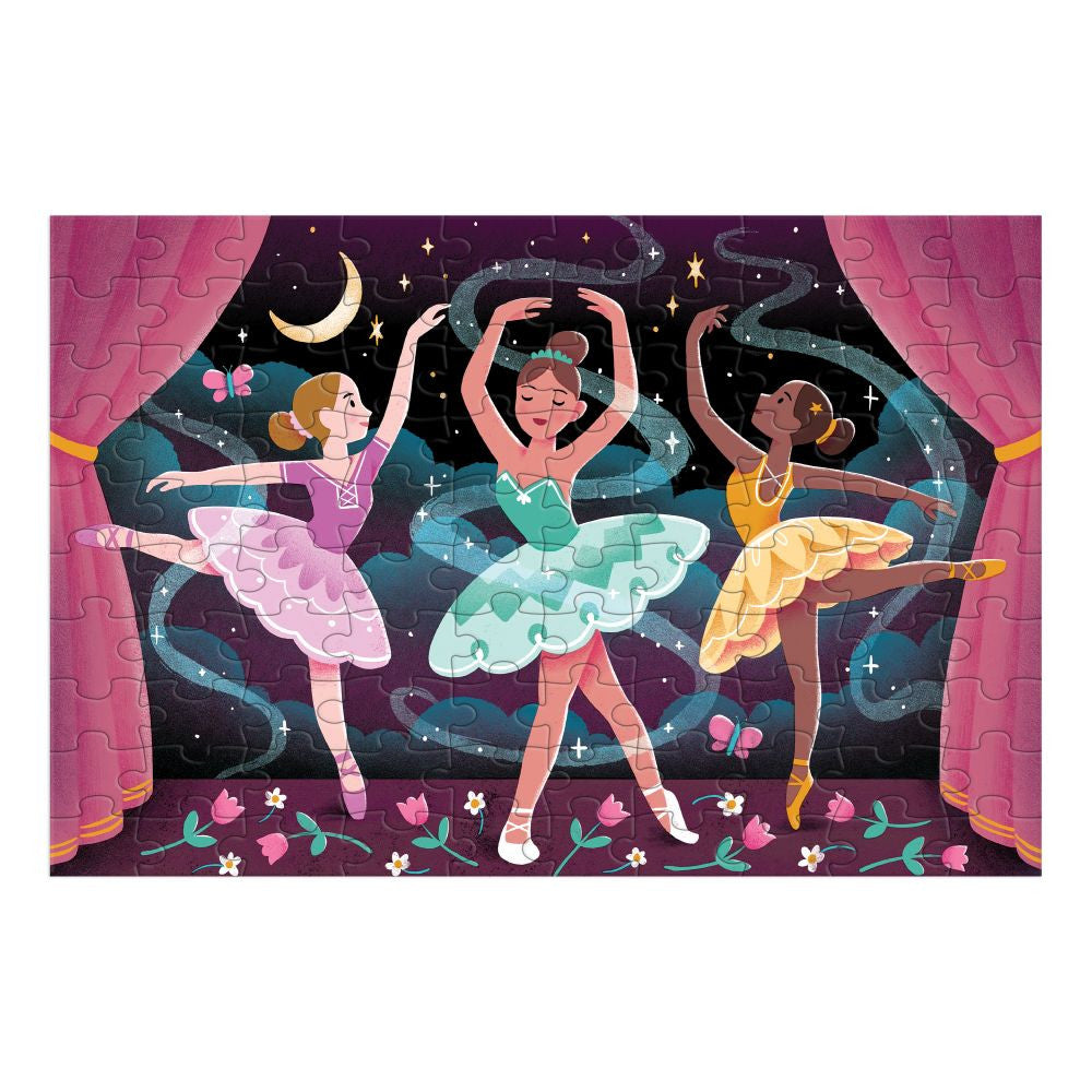 Mudpuppy - Glow Puzzle: Moonight Ballet 100pc