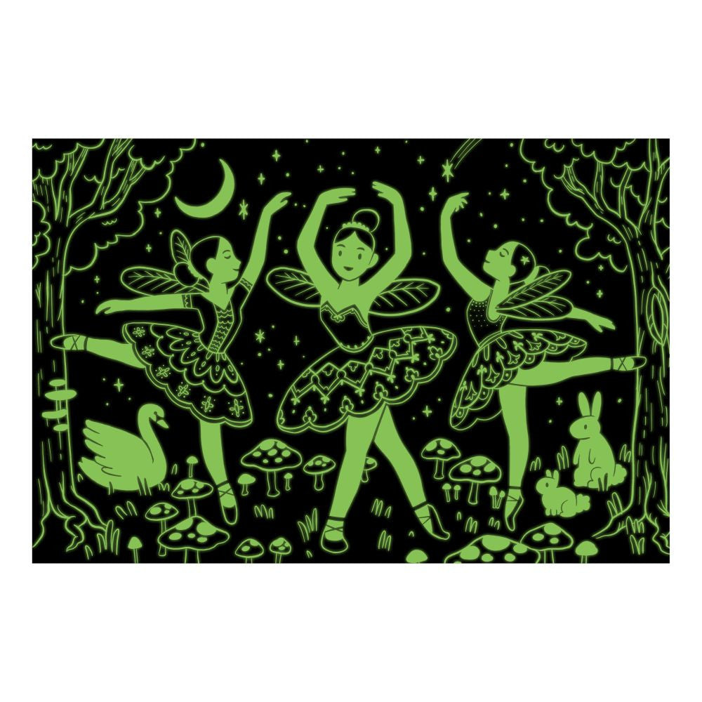 Mudpuppy - Glow Puzzle: Moonight Ballet 100pc