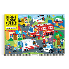Mudpuppy 48pc - Rescue Vehicles Floor Puzzle