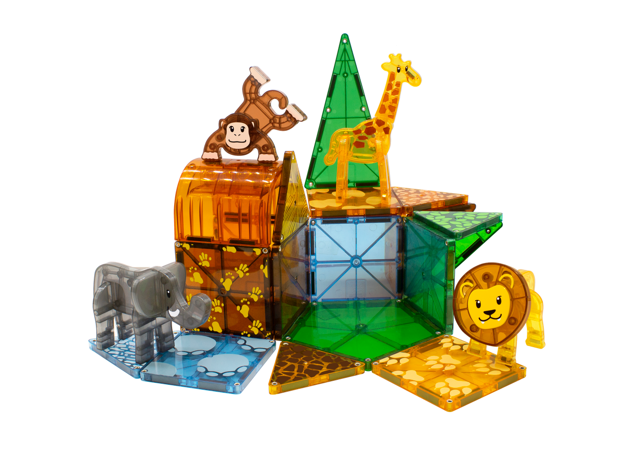 MAGNA-TILES - Safari Animals - 25 Piece Set