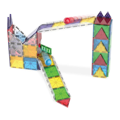 MAGNA-TILES - Rail Racers Deluxe Set - 90 Piece