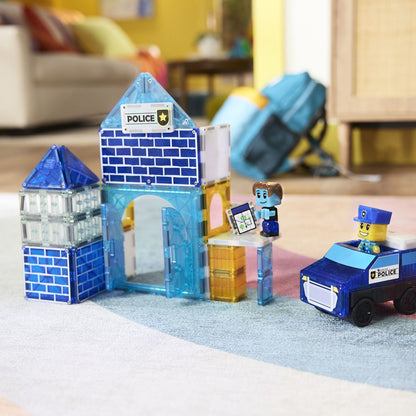 MAGNA-TILES - Police Station - 35 Piece