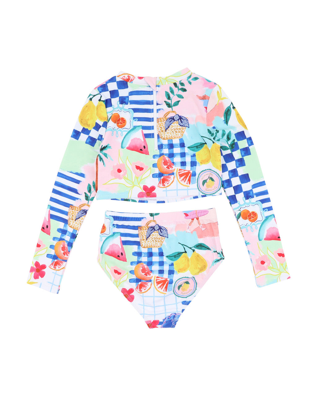 Minihaha - Camille Long Sleeve Crop Top Bikini