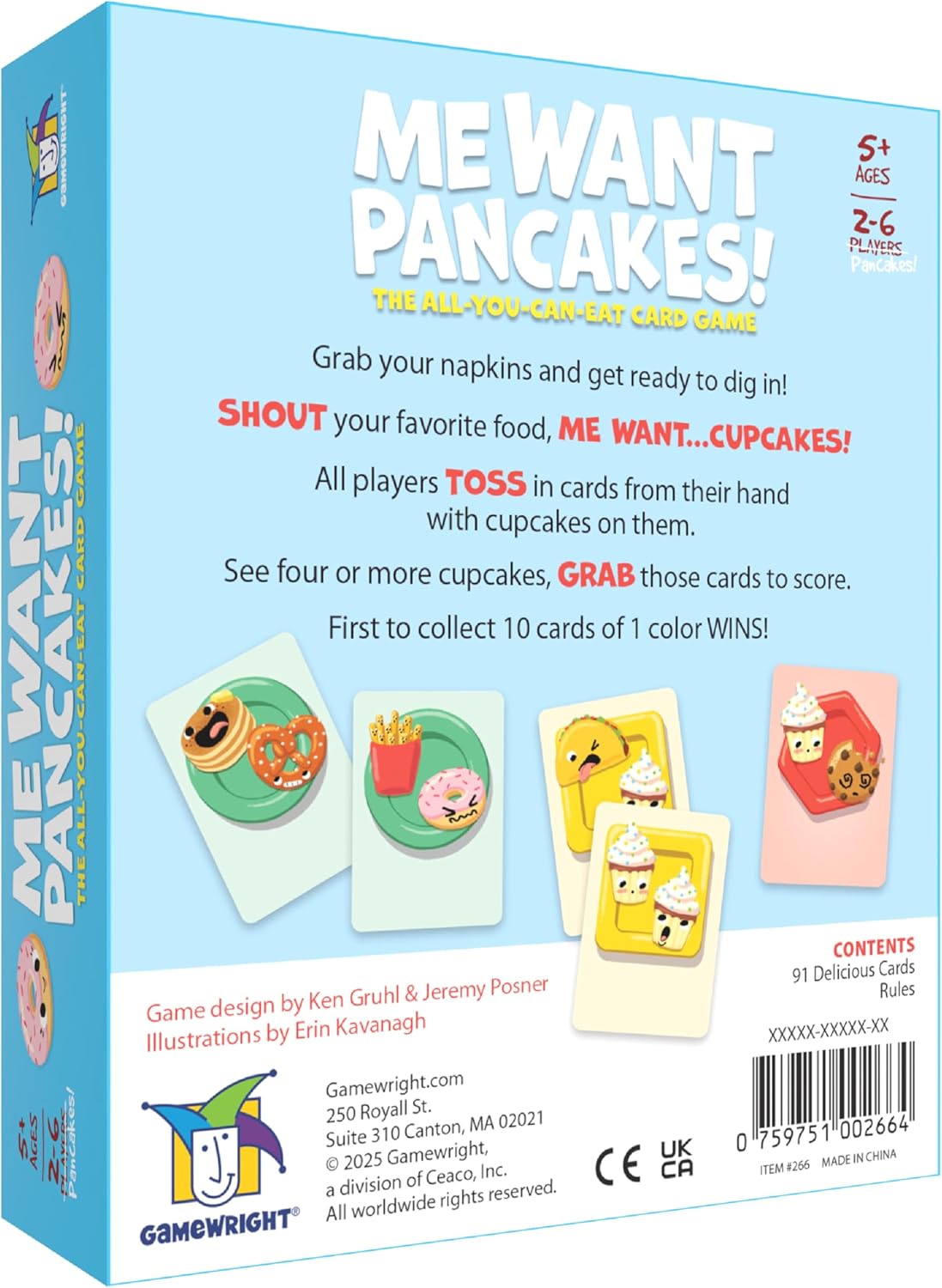 Me Want Pancakes! – Fast-Paced Family Card Game - by Gamewright