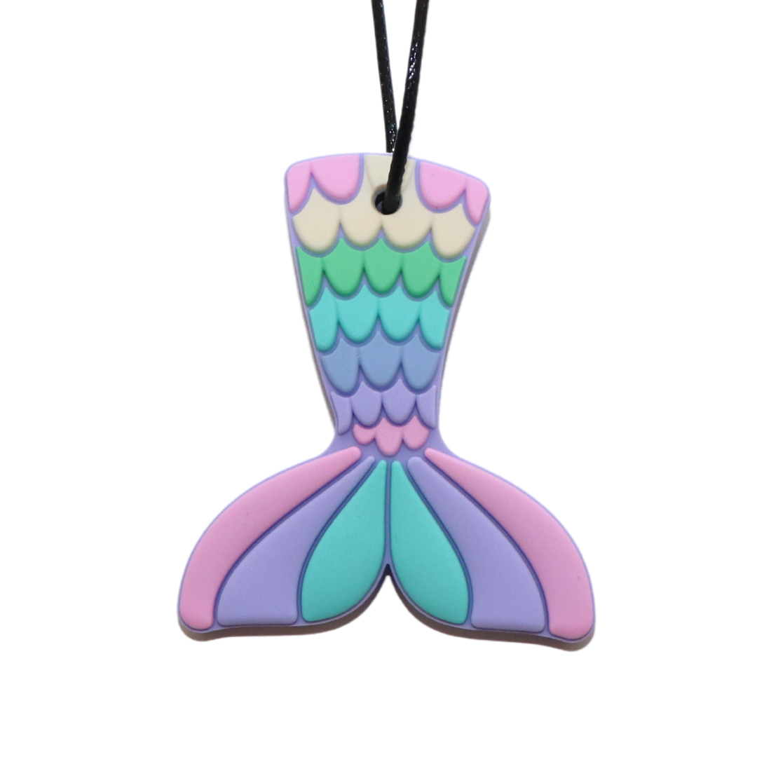 Jellystone Chewelry - Mermaid Tail Pendant - Pastel
