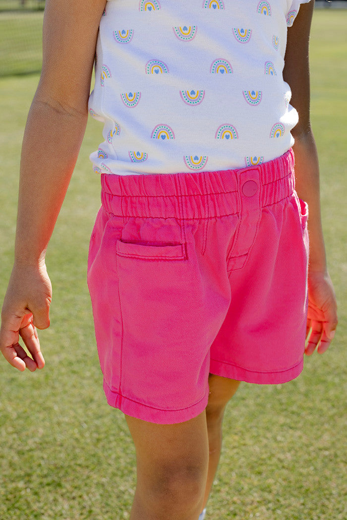 Milky - Pink Denim Shorts (sizes 8-12)