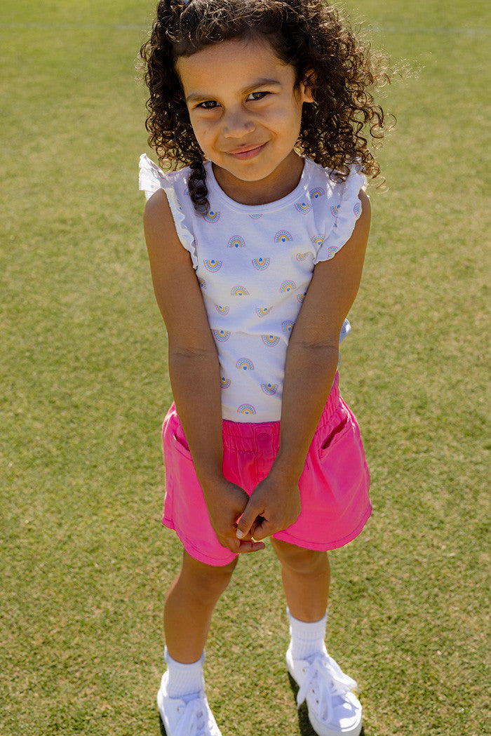 Milky - Pink Denim Shorts (sizes 8-12)