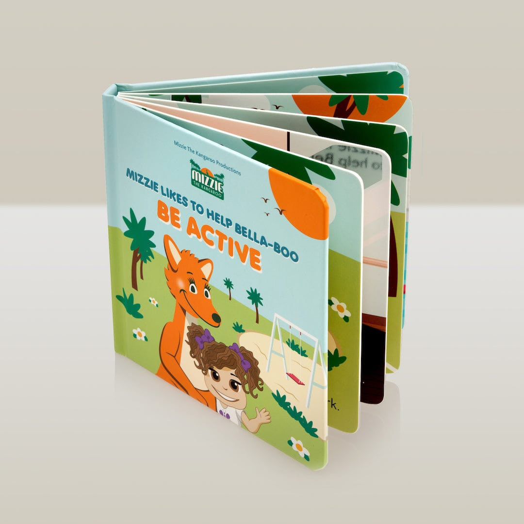 Mizzie the Kangaroo - 'Be Active' Interactive Touch and Feel Mizzie Baby Board Book