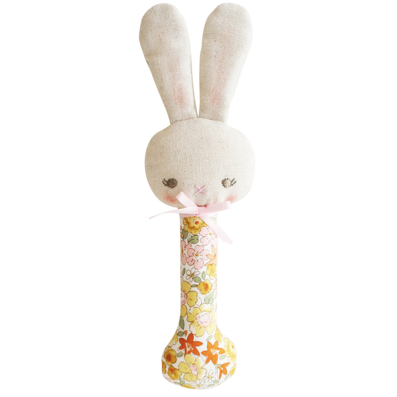 Alimrose - Bunny Stick Rattle - Sweet Marigold