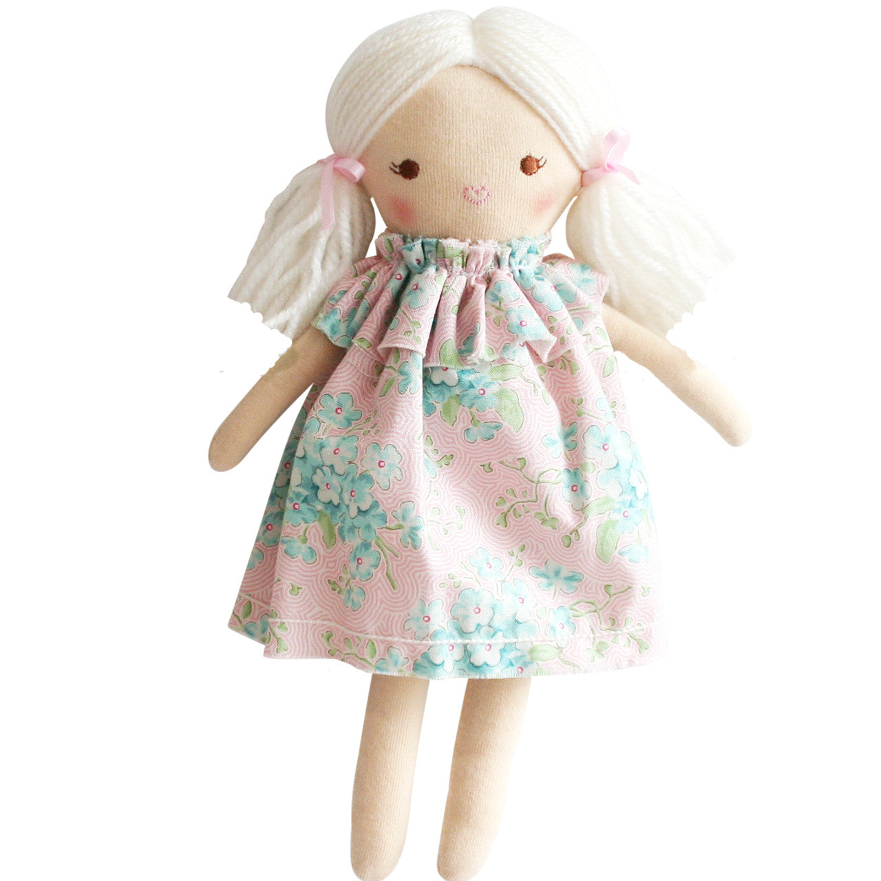 Alimrose - Mini Matilda Asleep Awake Blue Pink Doll 24cm