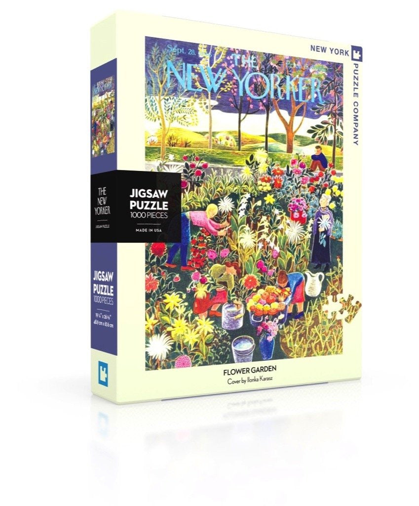 New York Puzzle Company 1000pc - Flower Garden Puzzle