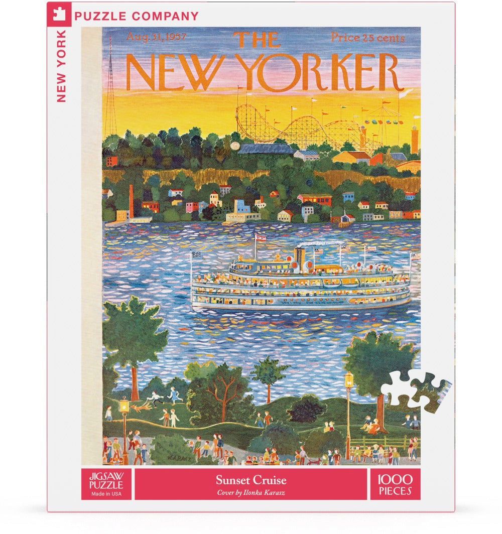 New York Puzzle Company 1000pc - Sunset Cruise Puzzle
