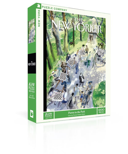 New York Puzzle Company 1000pc - Pawns in Park Puzzle